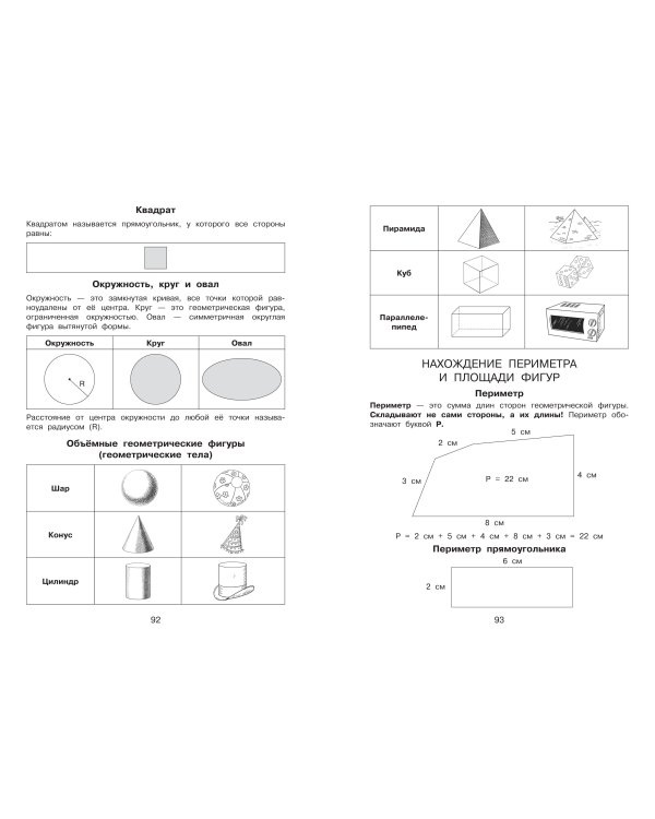 Все правила в картинках. Русский язык и математика