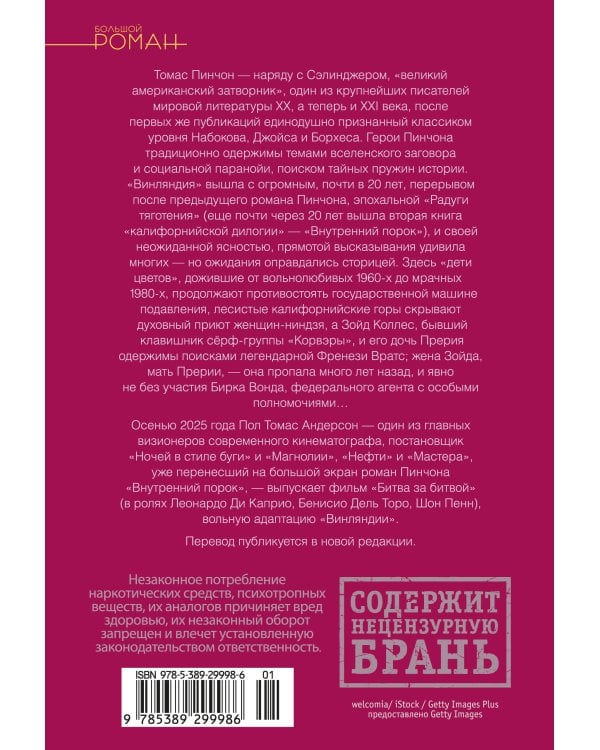 Дополнительное изображение книги «Винляндия»