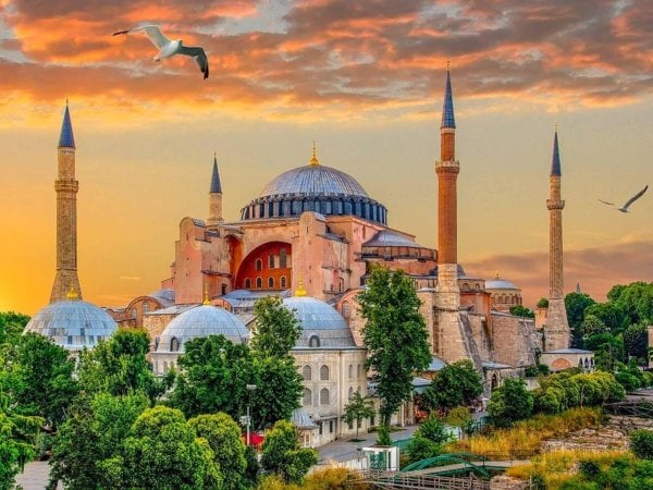 ГОРОД (Рыжий Кот) Алмаз мозаика (клас.) 30х40 см, с подр., с полн. заполн. ( цв.) Собор Святой Софии ( Арт. AC34016)