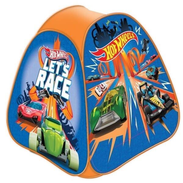 ПАЛАТКИ И КОРЗИНЫ Д/ИГРУШЕК (Умка) Палатка детская игровая HOT WHEELS 81х90х81см, в сумке Играем вместе в кор.24шт