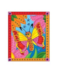 МОЗАИКА ИЗ ПАЙЕТОК. Формат А4. БАБОЧКА (Арт. М-4343)