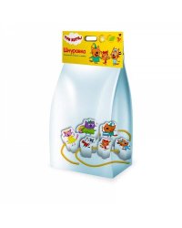 Игрушка деревянная Три Кота шнуровка-бусы, пакет Буратино в кор.80шт