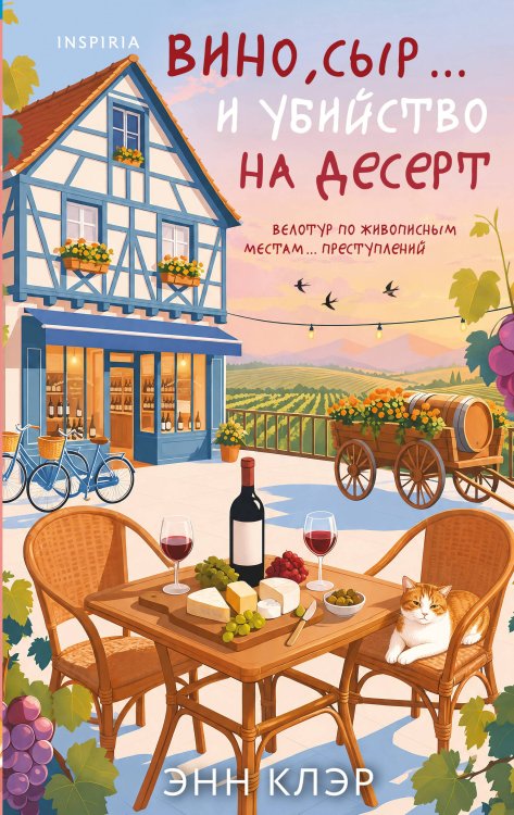 Обложка книги «Вино, сыр… и убийство на десерт (Путеводитель велосипедиста #2)» — Клэр Энн, ISBN 9785042320965