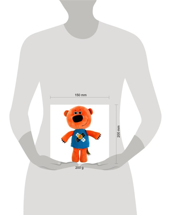 Игрушка мягкая Ми-ми-мишки Кеша 20см, муз. чип, 20см МУЛЬТИ-ПУЛЬТИ в кор.24шт