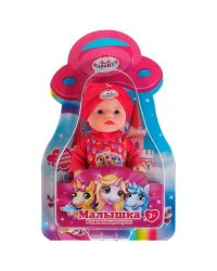 Пупс неозвуч 12см, можно купать, на блистере КАРАПУЗ в кор.120шт
