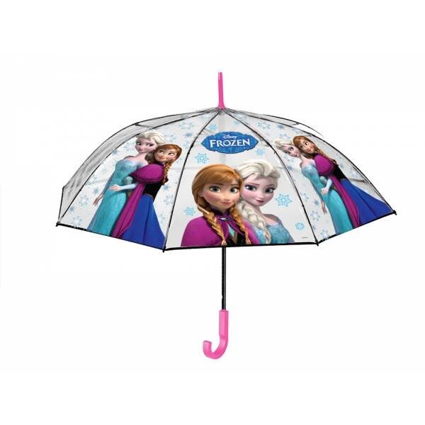 ЗОНТЫ (Умка) Зонт детский фрозен r-50см, прозрачный, полуавтомат ИГРАЕМ ВМЕСТЕ в кор.5*12шт