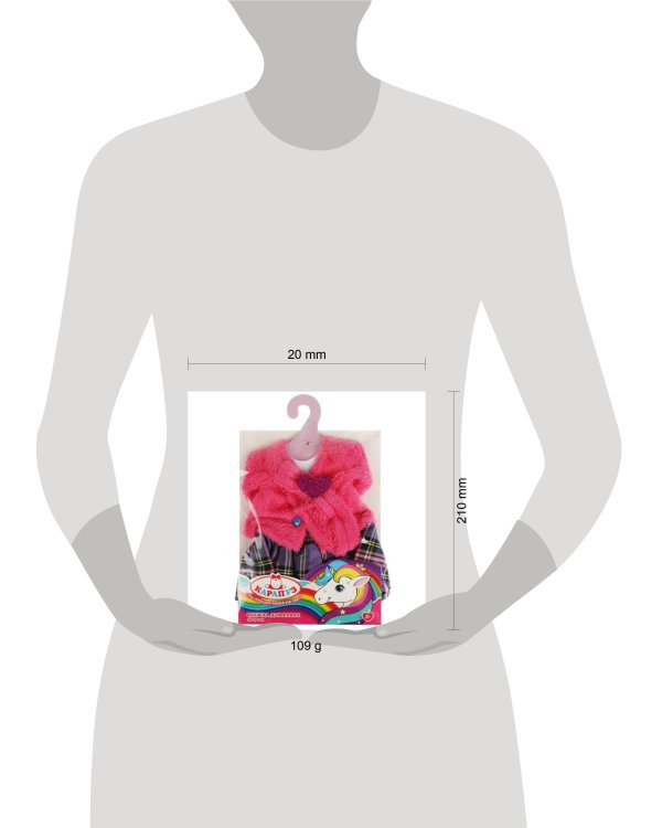 Одежда для кукол 40-46 см, на плечиках в пакете КАРАПУЗ в кор.96шт