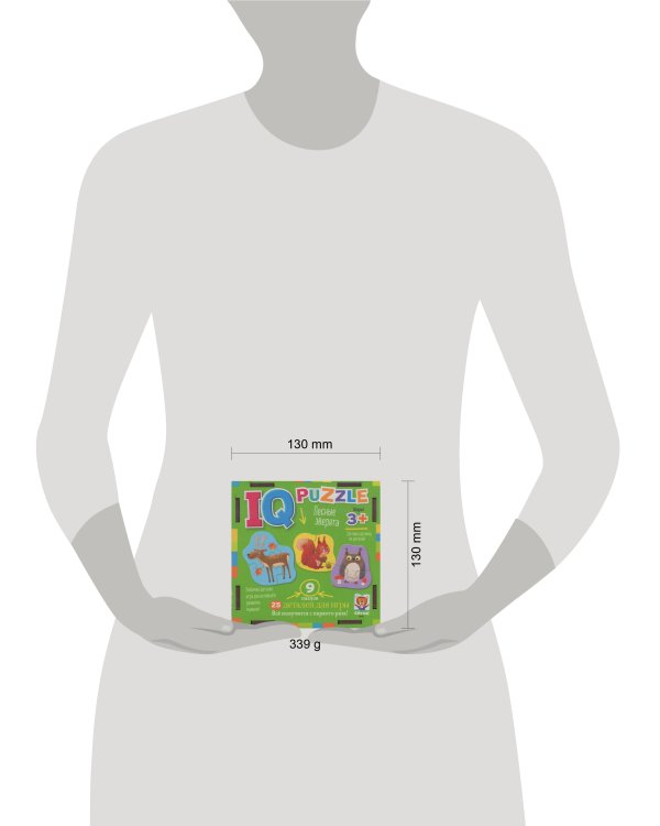 IQ Пазл деревянный. Лесные зверята 3+