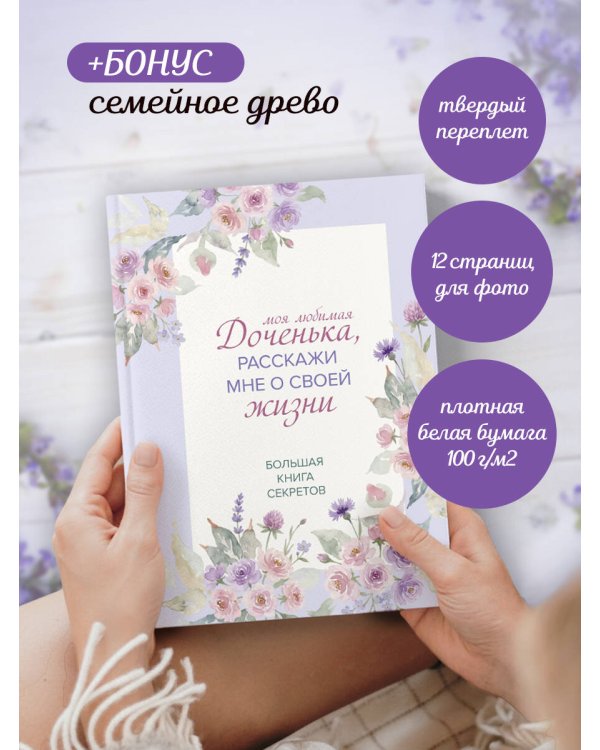Моя любимая доченька, расскажи мне о своей жизни. Большая книга секретов