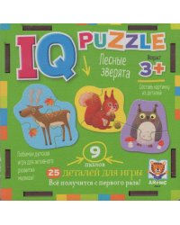IQ Пазл деревянный. Лесные зверята 3+