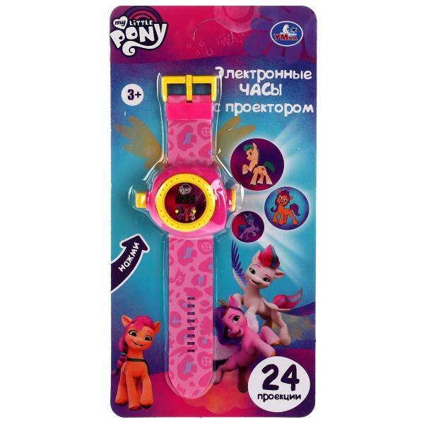 Развивающие часы с проектором 24 кадра МОЙ МАЛЕНЬКИЙ ПОНИ , на блист. Умка в кор.2*144шт