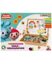 Игрушка деревянная МАЛЫШАРИКИ чудо-чемоданчик, коробка Буратино в кор.30шт