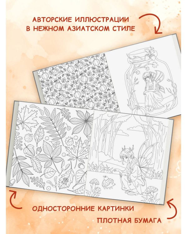 Дополнительное изображение книги «Феи осеннего леса. Раскраска»