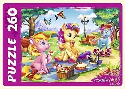 ПАЗЛЫ 260 элементов. ПОНИ НА ПИКНИКЕ (Арт. ПУ260-0637)