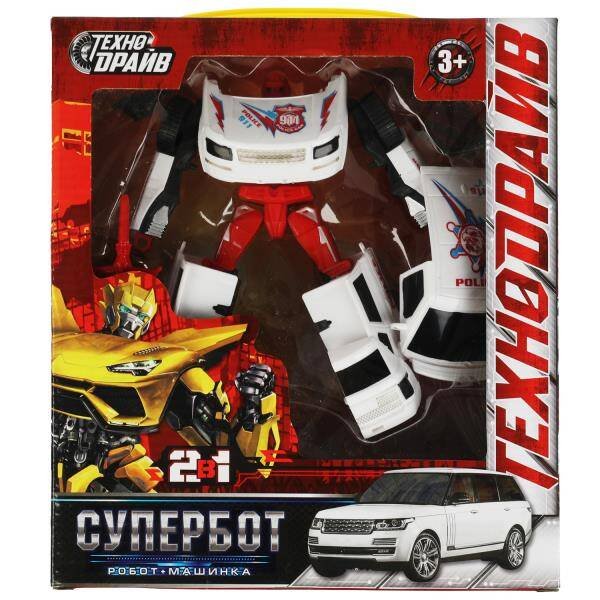 РОБОТЫ ТРАНСФОРМИРУЮЩИЕСЯ (Умка) Робот супербот, трансформирующийся, кор.23,5*7,5*26,5см ТЕХНОДРАЙВ в кор.2*30шт