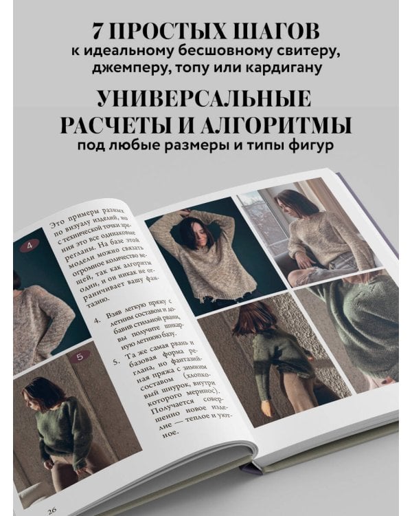 Дополнительное изображение книги «Вяжем РЕГЛАН сверху. Техника, расчеты, дизайн, авторские проекты для вязания на спицах»