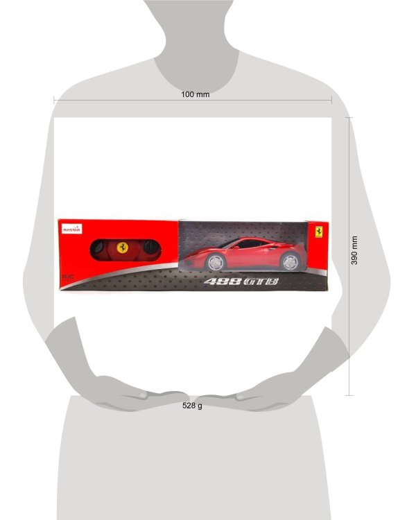 МАШИНА Р/У RASTAR FERRARI 488 GTB 1:24 В КОР. в кор.18шт