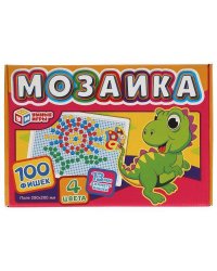 Дракон. Мозаика пластиковая. 100 фишек. 4 цвета. Поле 280х200мм. в кор. Умные игры в кор.16шт
