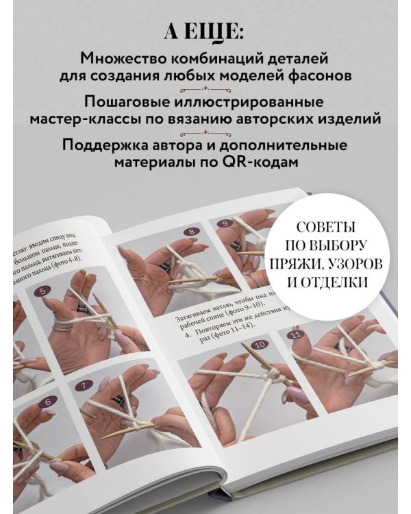 Дополнительное изображение книги «Вяжем РЕГЛАН сверху. Техника, расчеты, дизайн, авторские проекты для вязания на спицах»