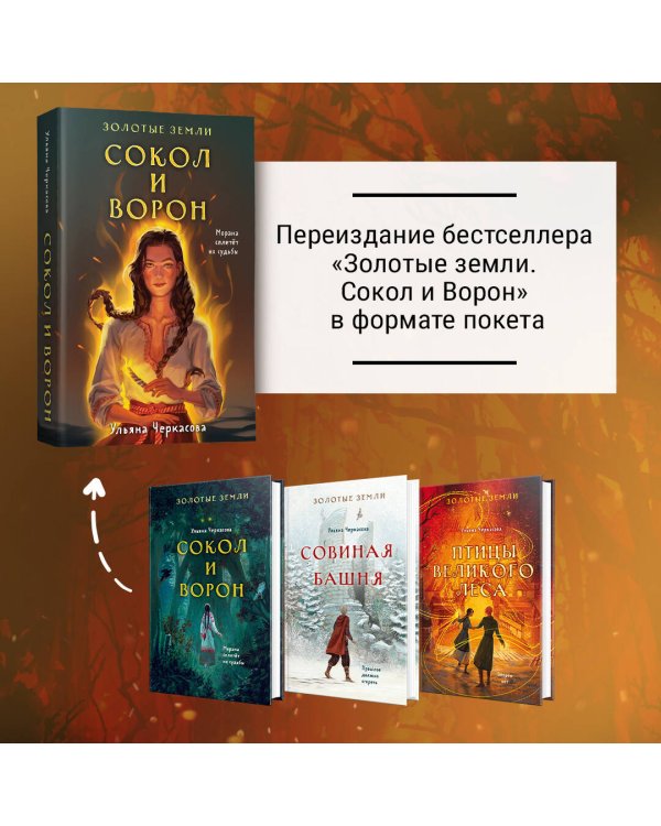 Комплект Золотые Земли (книга Сокол и ворон+тетрадь)