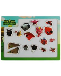 Игрушка деревянная Ми-ми-мишки доска магнитная 23*30 см Буратино в кор.60шт