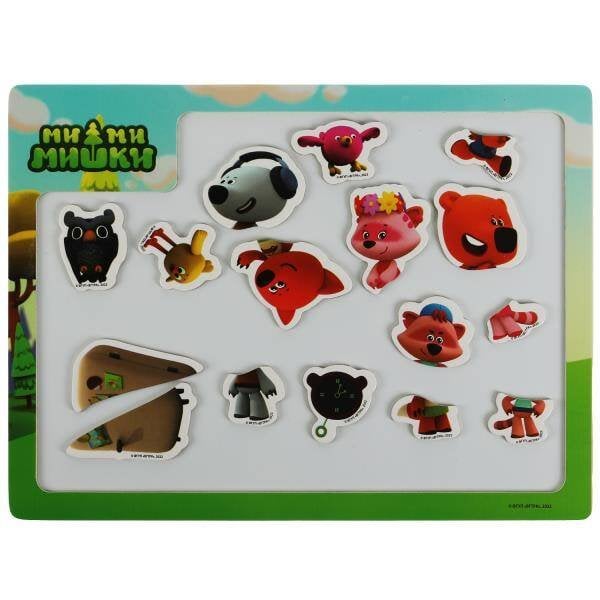 Игрушка деревянная Ми-ми-мишки доска магнитная 23*30 см Буратино в кор.60шт