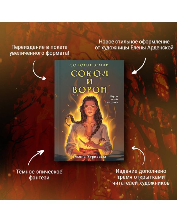 Комплект Золотые Земли (книга Сокол и ворон+тетрадь)