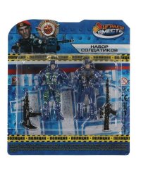 Набор солдатиков ПОЛИЦИЯ блист.16*20*6см ИГРАЕМ ВМЕСТЕ в кор.2*72шт