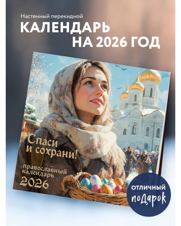 Спаси и Сохрани. Православный календарь с редкими молитвами. Календарь настенный на 2026 год (300х300)