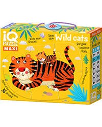 IQ Пазл Напольный  Дикие кошки (Wild cats) 3+