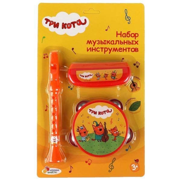 Набор музыкальных инструментов Три Кота блист.19*31*3см ИГРАЕМ ВМЕСТЕ в кор.120шт
