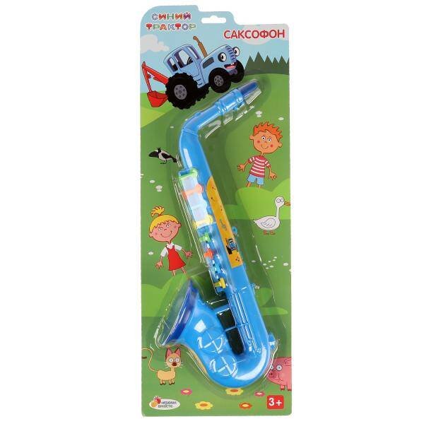 Саксофон Синий ТРАКТОР блист.51*19*8см ИГРАЕМ ВМЕСТЕ в кор.24шт