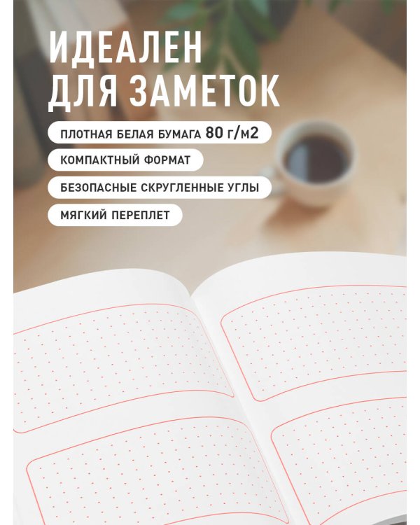 Твой день, твои записи! Блокнот в точку с корейской практичностью (А6, 48 л., скругленные углы)