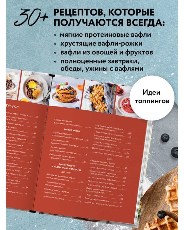 ПП-вафли на каждый день и случай. Более 30 рецептов
