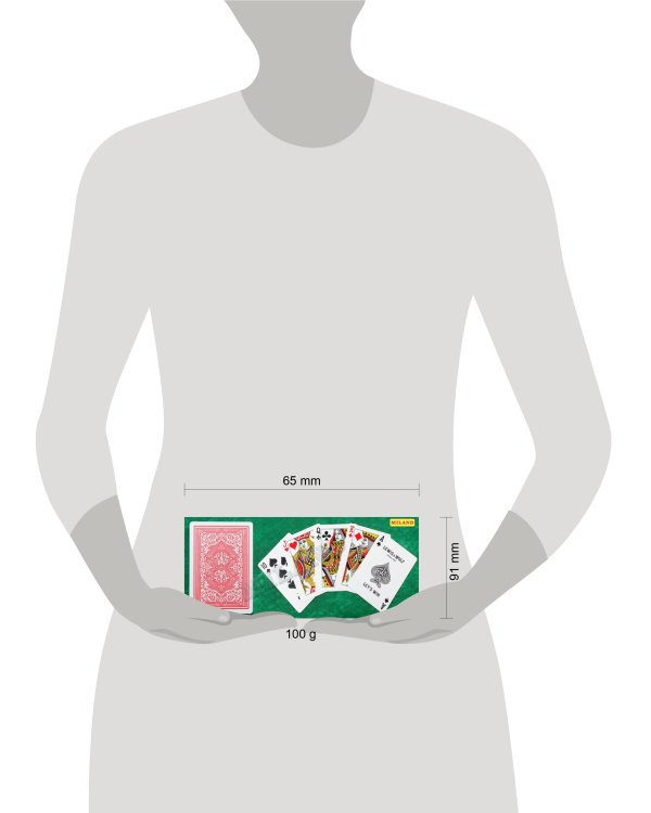 Игральные карты серия "Lewis & Wolf" red 54 шт/колода  (poker size index jumbo, 63*88 мм) ИН-3824