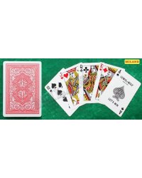 Игральные карты серия "Lewis & Wolf" red 54 шт/колода  (poker size index jumbo, 63*88 мм) ИН-3824