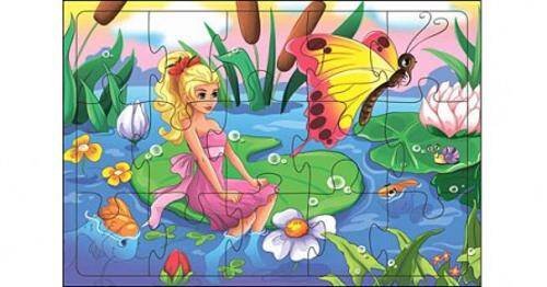 ПАЗЛЫ-РАМКИ 180 х 255 мм (Рыжий Кот) ПАЗЛ-РАМКА. 15 элементов. ДЮЙМОВОЧКА (Арт. П15-0797)