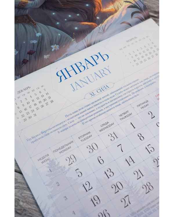 Матрица судьбы с расшифровками. Аркан каждого месяца. Календарь 2026