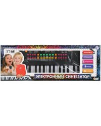 Пианино "электронный синтезатор" 37 клавишиш, микрофон,кор.46,5*16,5*6см ИГРАЕМ ВМЕСТЕ в кор.36шт