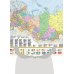 Карта в пластике Политическая карта мира с флагами. Федеративное устройство России с флагами А1