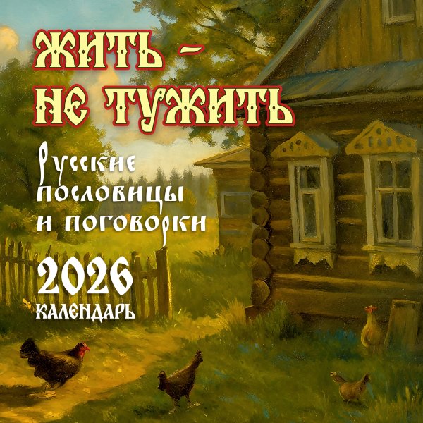 Календарь настенный Жить — не тужить. Русские пословицы и поговорки. Календарь 2026