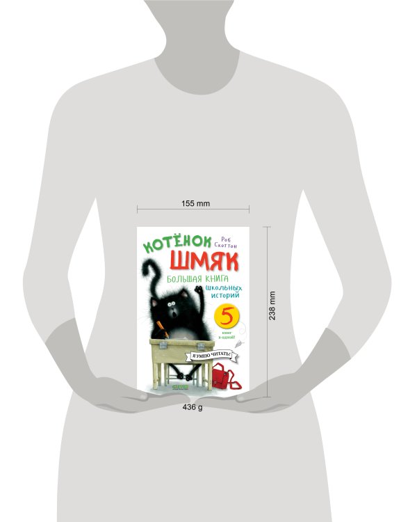Котенок Шмяк. Большая книга школьных историй. 5 книг в одной