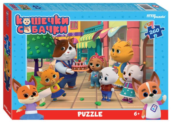 Мозаика "puzzle" 260 "Кошечки и собачки" (0+ Медиа)