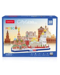 3D пазл Москва CityLine, 204 детали