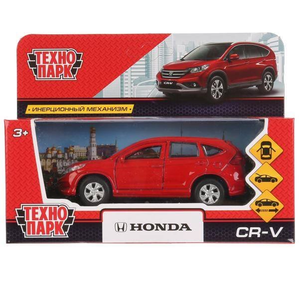 Машина металл "HONDA CR-V" 12см, открыв. двери, инерц., красный в кор. Технопарк в кор.2*36шт