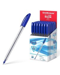 Ручка шарик. ErichKrause ULTRA GLIDE TECHNOLOGY U-108 1 мм синий треуг. корп.