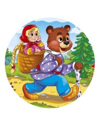 Алмаз. моз. круглая (блест),д.18 см, на картоне,с част.запол.(22цв.) Любимая сказка (Арт. RDS18014)