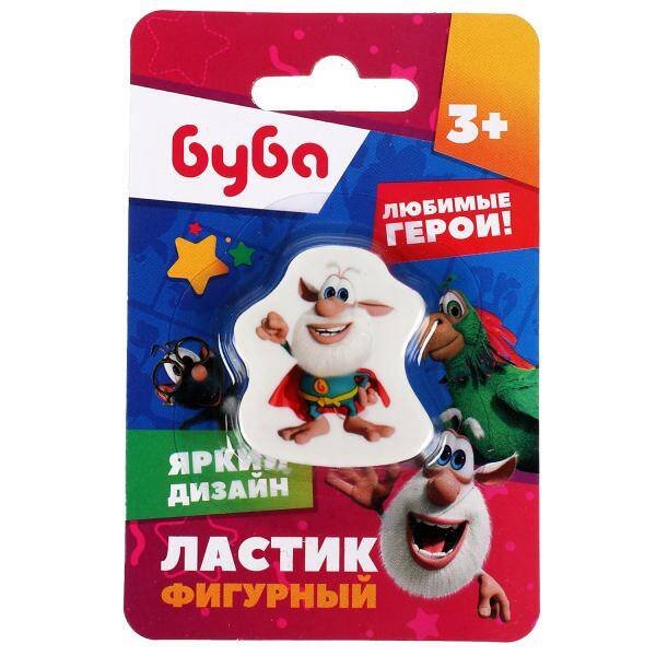 ЛАСТИКИ (Умка) Ластик БУБА фигурный, 1шт, блистер Умка в кор.12*24шт