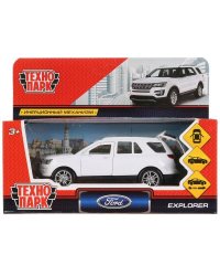 Машина металл "FORD EXPLORER" 12см, открыв. двери, инерц., белый в кор. Технопарк в кор.2*36шт
