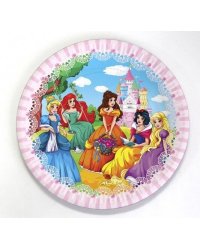 Тарелка бумажная В гостях  у принцессы (17 см., 6 шт.) флоупак, ПФ 4  ФЛ-8248